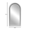 Καθρέπτης Pavloval pakoworld ασημί pp 42x3.5x81εκ