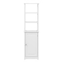 Ντουλάπι-στήλη Larben pakoworld mdf λευκό 40x33x150εκ