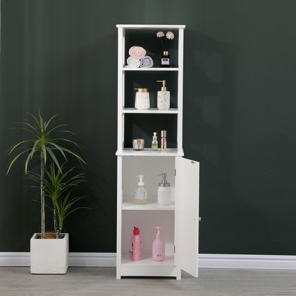 Ντουλάπι-στήλη Larben pakoworld mdf λευκό 40x33x150εκ