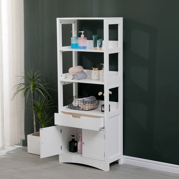 Ντουλάπι-στήλη Sejo pakoworld mdf λευκό 60x32.5x154εκ