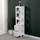 Ντουλάπι-στήλη Kelby pakoworld mdf λευκό 30x30x144εκ