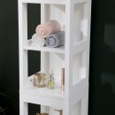 Ντουλάπι-στήλη Kelby pakoworld mdf λευκό 30x30x144εκ