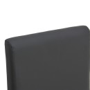 Καρέκλα Zeben pakoworld μαύρο PU με πόδι μαύρο rubberwood 43,5x55,5x93,5εκ | Συσκευασία 2 τμχ