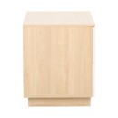 Κομοδίνο Verena pakoworld φυσικό με λευκό 48x40x48εκ