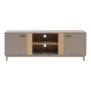 Έπιπλο τηλεόρασης Polenio pakoworld taupe με φυσικό 150x40x53εκ