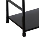 Βιβλιοθήκη Manlo pakoworld μαύρο μέταλλο 58.6x23.5x144εκ