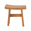 Σκαμπό Borbe pakoworld teak ξύλο σε φυσική απόχρωση 45x28x45εκ