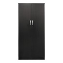 Ντουλάπα δίφυλλη Athos pakoworld σε wenge απόχρωση 80x42x180εκ