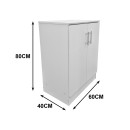 Παπουτσοθήκη-ντουλάπι Souken pakoworld 6 ζευγών λευκό 60x40x80εκ