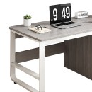 Γραφείο Salto pakoworld με συρταριέρα-MDF γκρι-λευκό 120x48x74εκ