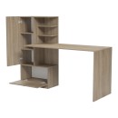 Γραφείο εργασίας με βιβλιοθήκη Felanbo pakoworld sonoma 160x60x125εκ
