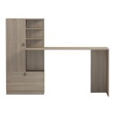 Γραφείο εργασίας με βιβλιοθήκη Felanbo pakoworld sonoma 160x60x125εκ