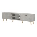 Έπιπλο τηλεόρασης Gorna pakoworld μπεζ εφέ μαρμάρου 180x35x48.6εκ