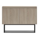 Μπουφές Dabia pakoworld sonoma-πόδι μαύρο μέταλλο 100x40x74εκ