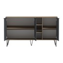Μπουφές Balain pakoworld sonoma-ανθρακί 142x35.5x83εκ