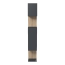 Βιβλιοθήκη Mito pakoworld ανθρακί - sonoma 108.5x25x161εκ