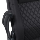 Καρέκλα γραφείου διευθυντη Kesla pakoworld PES μαύρo 65x65x113-121εκ