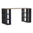 Γραφείο εργασίας Praga pakoworld ανθρακί- sonoma 140x60x75εκ