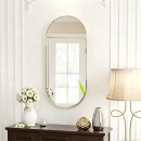 Καθρέπτης Asteria pakoworld χρυσό MDF με χρυσό μέταλλο 45x5x105εκ.
