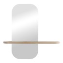 Καθρέπτης Lunaria pakoworld MDF σε φυσική απόχρωση 60x11.5x60εκ