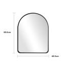 Καθρέπτης Selene pakoworld MDF σε φυσική απόχρωση 46x1.2x60 εκ