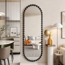 Καθρέπτης Myrtus pakoworld μαύρο μέταλλο 40x2,5x160 εκ