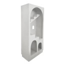 Βιβλιοθήκη-ραφιέρα Boolten pakoworld mdf λευκό 80x38x190εκ