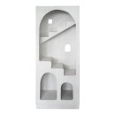 Βιβλιοθήκη-ραφιέρα Boolten pakoworld mdf λευκό 80x38x190εκ