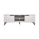 Έπιπλο τηλεόρασης Kemvio pakoworld  sonoma-λευκό 120x38x44εκ