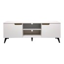 Έπιπλο τηλεόρασης Kemvio pakoworld  sonoma-λευκό 150x38x44εκ