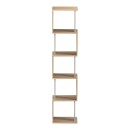 Βιβλιοθήκη Cubik pakoworld sonoma- γκρι μπεζ οψη μαρμάρου 35x30x161εκ