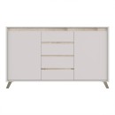 Μπουφές Belka pakoworld κρεμ με oak 155x45x93,7εκ