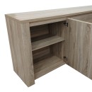 Μπουφές Kalya pakoworld σε sonoma απόχρωση 220x49x89.5εκ