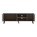 Έπιπλο τηλεόρασης Tuscany pakoworld sonoma-ανθρακί 180x41x51εκ