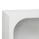 Μπουφές Emersi pakoworld με ράφια mdf σε λευκή απόχρωση 164x34x76εκ