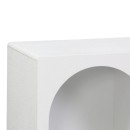 Μπουφές Emersi pakoworld με ράφια mdf σε λευκή απόχρωση 120x35x76εκ