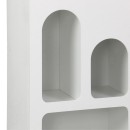 Βιβλιοθήκη Emersi pakoworld mdf σε λευκή απόχρωση 48x35x180εκ