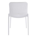 Καρέκλα Teragi στοιβαζόμενη pakoworld pp με UV protection λευκή 58x43.5x82εκ