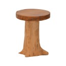 Σκαμπό Feranto pakoworld teak ξύλο σε φυσική απόχρωση Φ35x45εκ