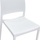 Καρέκλα Fenxy pakoworld pp σε λευκή απόχρωση 38x42x77εκ