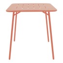 Τραπεζαρία Moraja Federal pakoworld σετ 3τεμ terracotta μέταλλο 70x70x73εκ