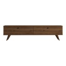 Έπιπλο τηλεόρασης Jate pakoworld σε καρυδί απόχρωση 160x25x40εκ