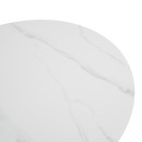 Τραπέζι σαλονιού Franzel pakoworld sintered stone σε όψη μαρμάρου-mdf σε φυσική απόχρωση Φ80x40εκ