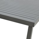 Τραπέζι Kliton pakoworld αλουμινίου ανθρακί 150x80x74εκ