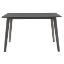 Tραπεζαρία Benson - Orlean pakoworld σετ 5τμχ rustic grey-ύφασμα γκρι 120x75x75εκ