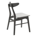 Tραπεζαρία Benson - Orlean pakoworld σετ 5τμχ rustic grey-ύφασμα γκρι 120x75x75εκ