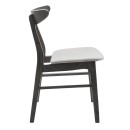 Tραπεζαρία Benson - Orlean pakoworld σετ 5τμχ rustic grey-ύφασμα γκρι 120x75x75εκ