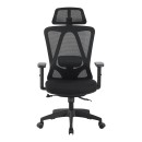 Καρέκλα γραφείου διευθυντή Magida pakoworld mesh μαύρο 58.5x66x115-125εκ