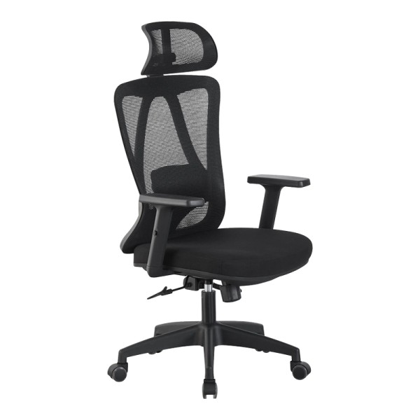 Καρέκλα γραφείου διευθυντή Magida pakoworld mesh μαύρο 58.5x66x115-125εκ