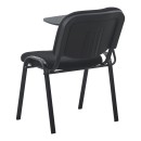 Καρέκλα συνεδρίου με αναλόγιο Lector pakoworld μαύρο 54x54x78εκ